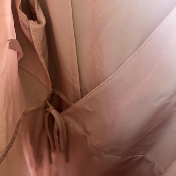 Topshop Blush Long Sleeve Wrap Dress - Picture 4 of 6